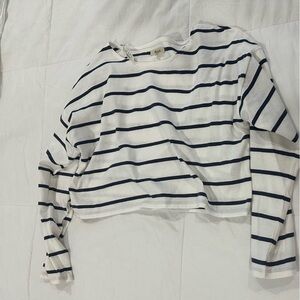 New madewell long sleeve crop top